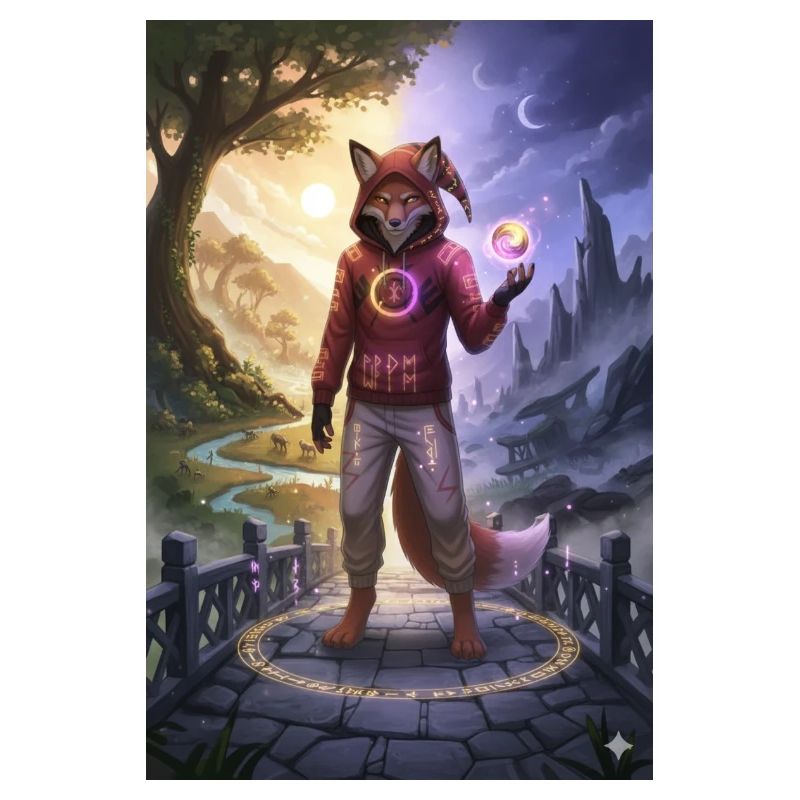 Fox in the moonlight