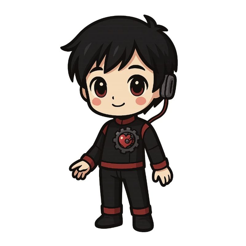 Chibi Gamer Gear Core & Headset