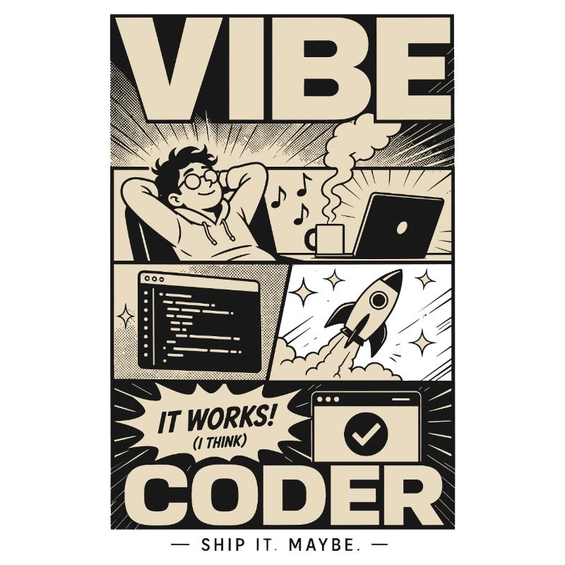 Vibe Coder Programmeur Humour
