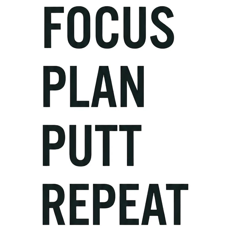 Golf Focus Plan Putt Reapeat
