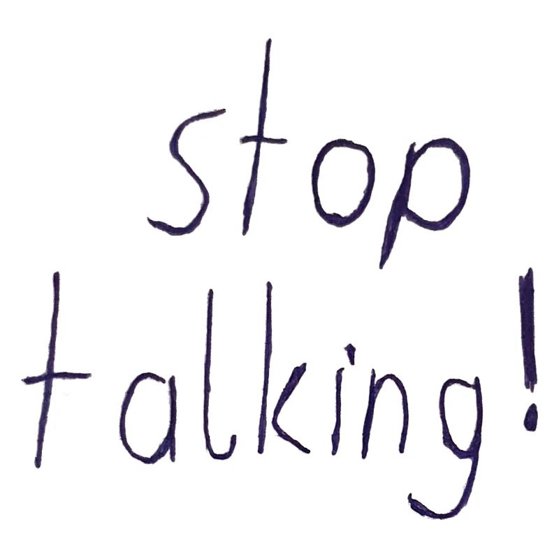 stop talking! shitty Design 24