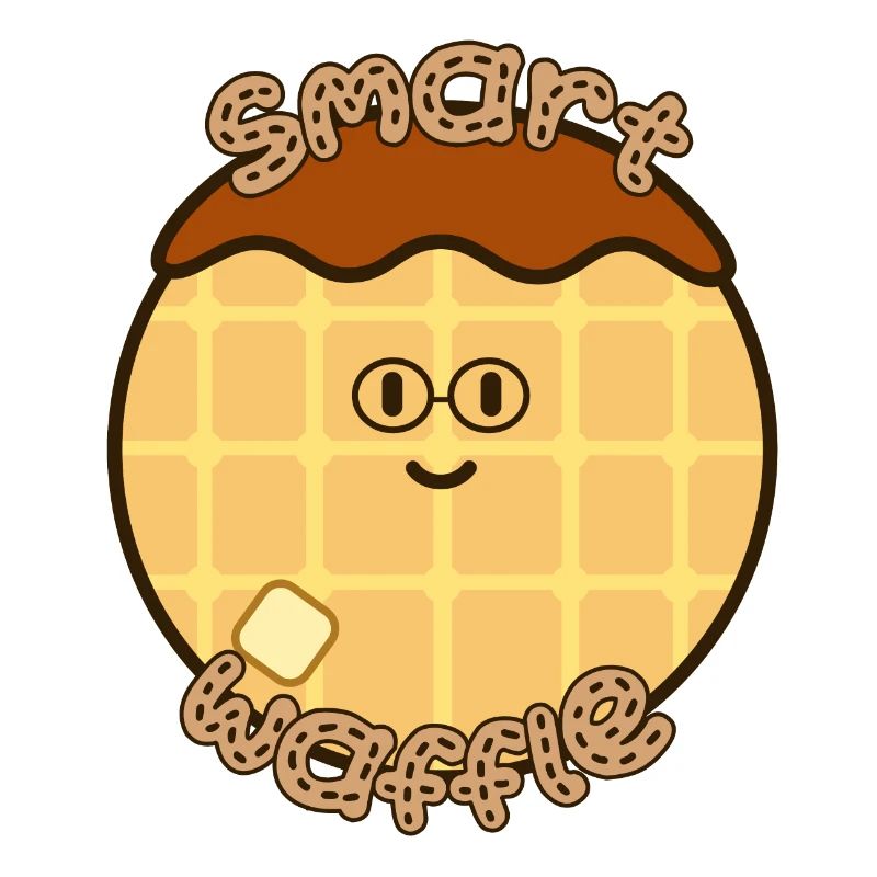 Smarte süße Kawaii Waffel