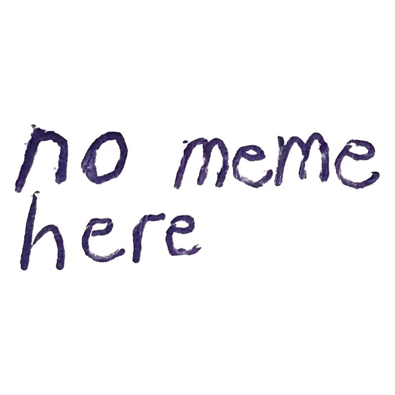 no meme here