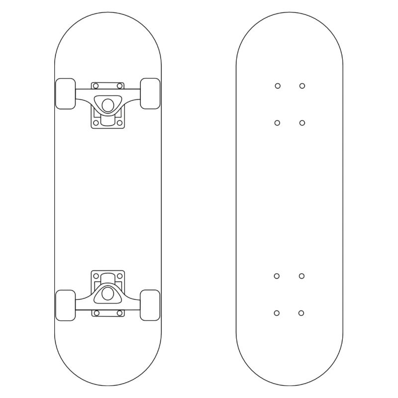 Skateboard black