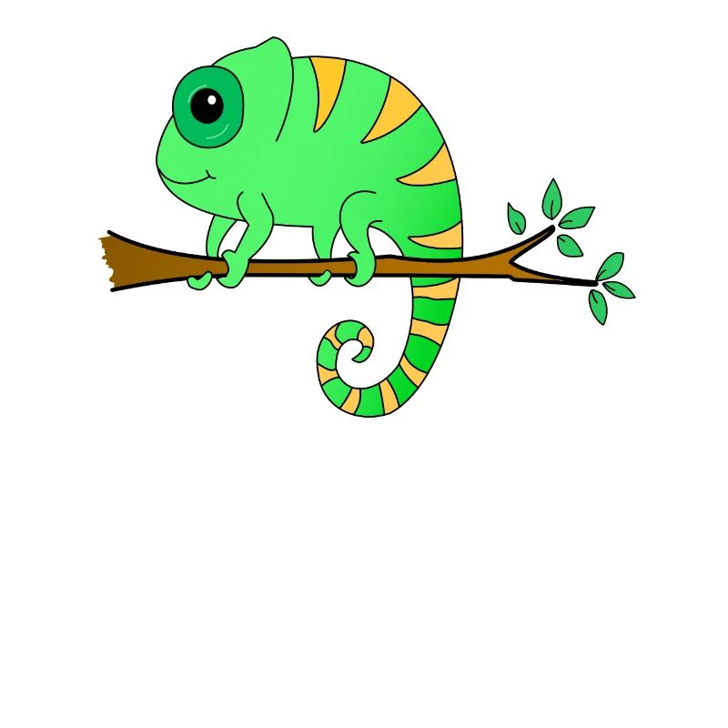 Chameleon on a branch