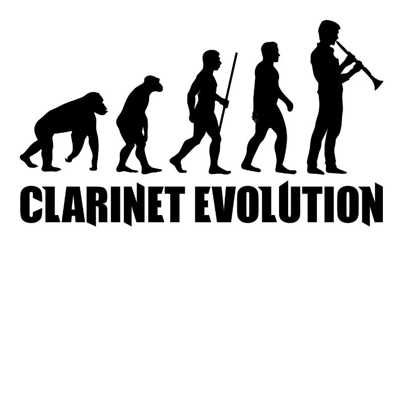 Clarinet Evolution Music T-Shirt