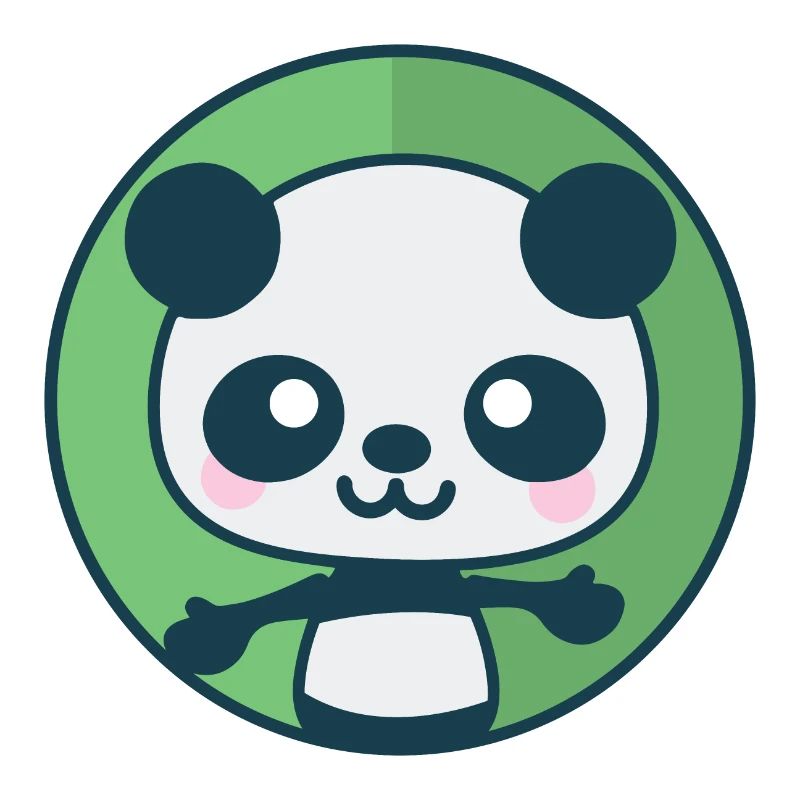 Panda will eine Umarmung