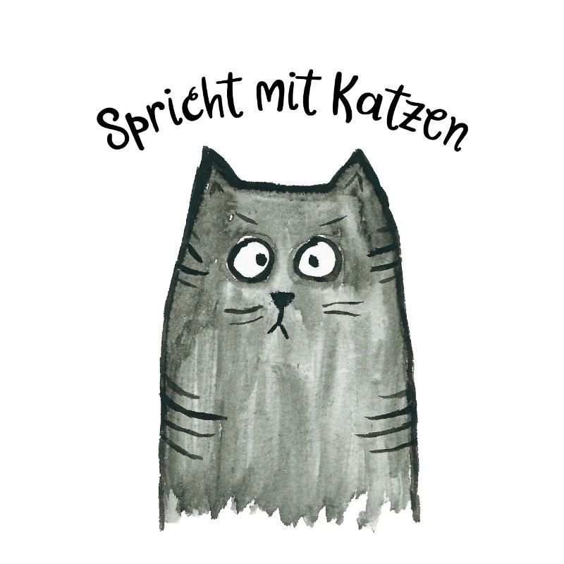 Graue Katze - Spricht mit Katzen