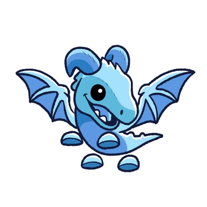 Dragon de givre mignon