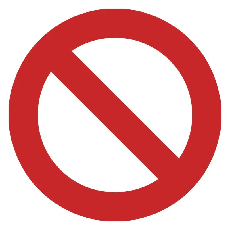 red circle red anti dont like hate against empty