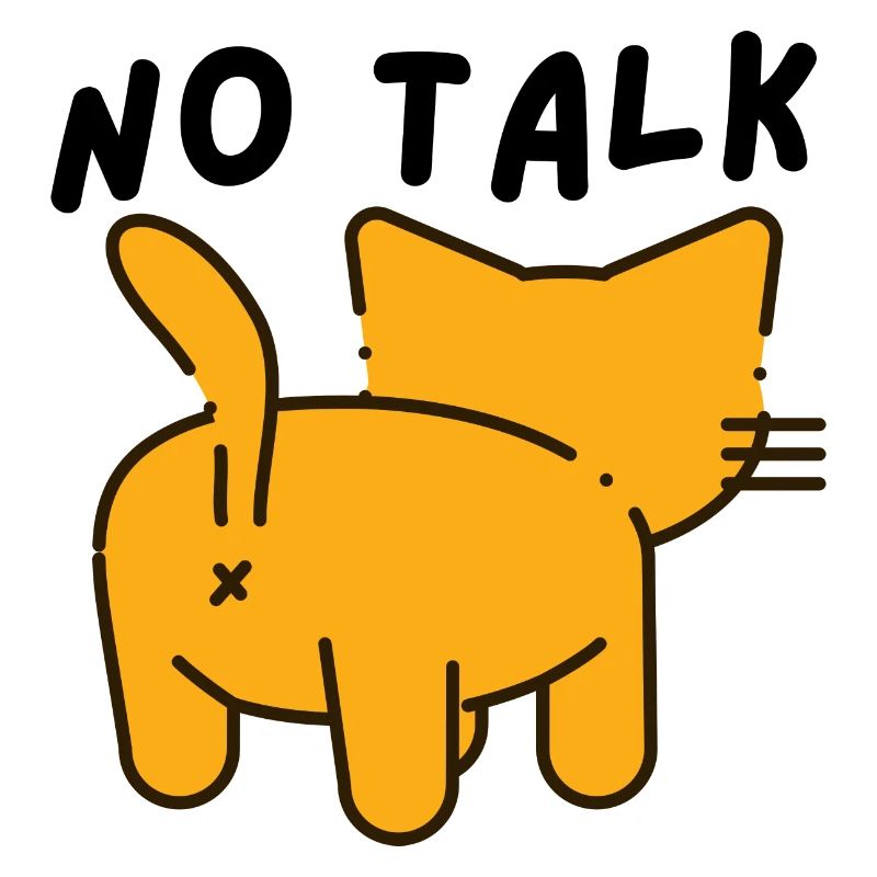 No talk cat back
