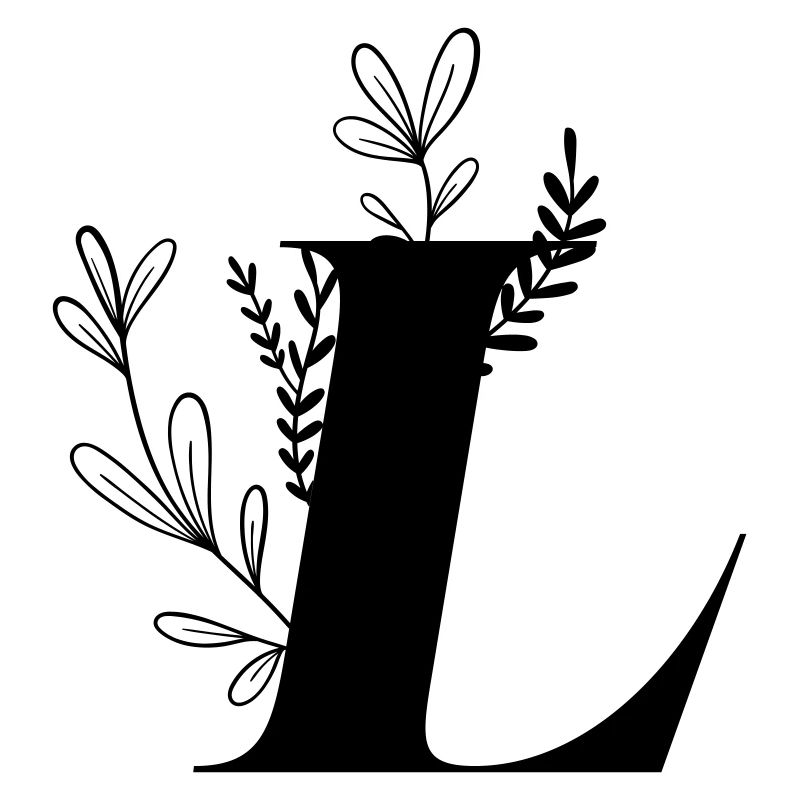 Buchstabe Floral L