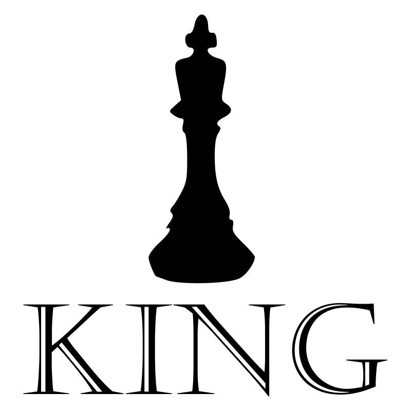 King - Schriftzug mit Bild