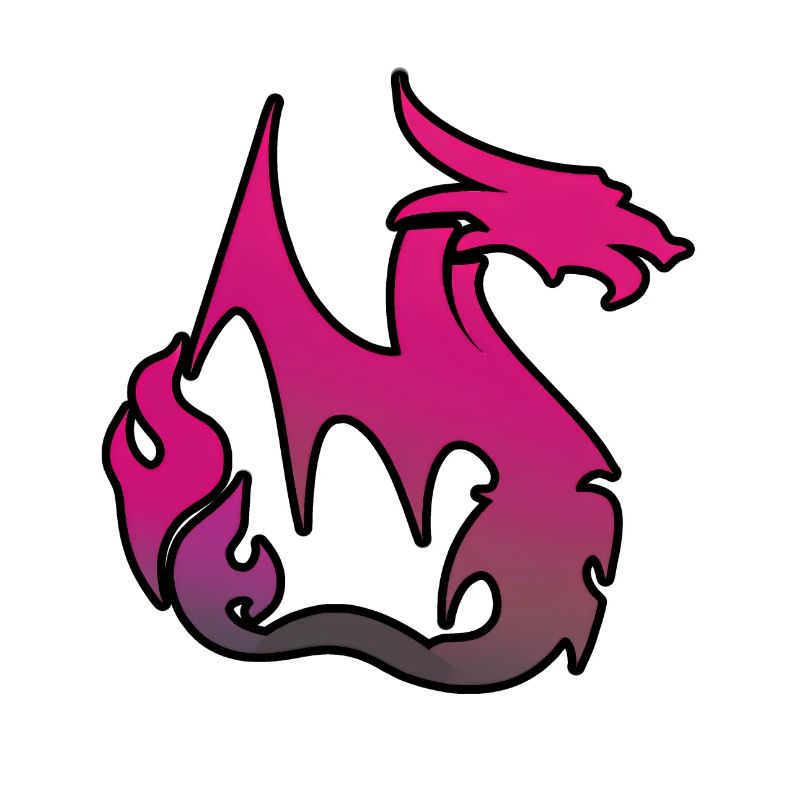 Pinker Drache