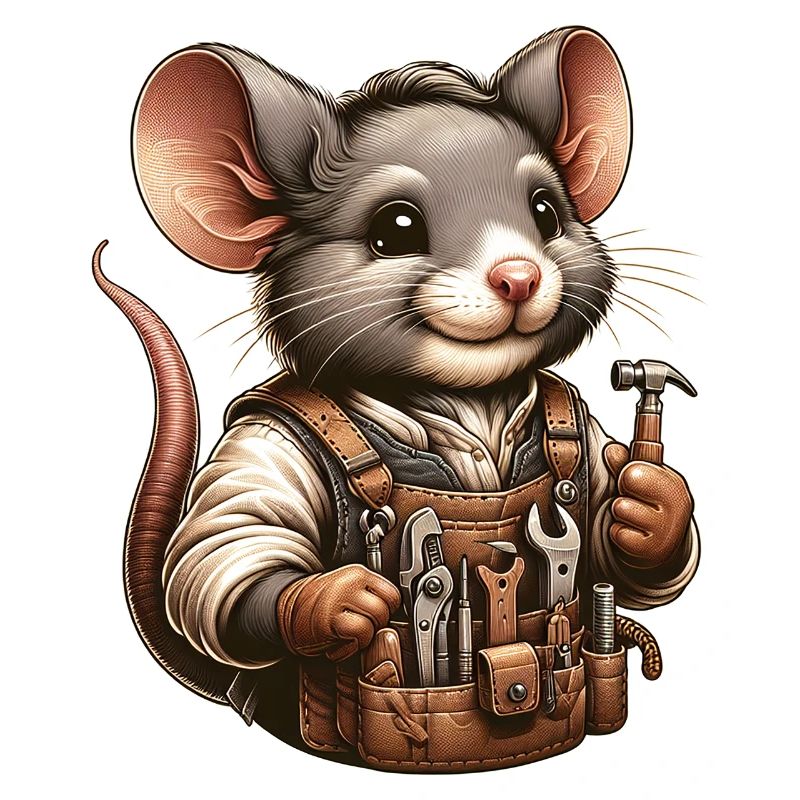 Cute Mouse Craftsman