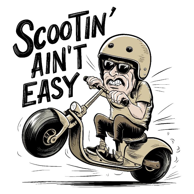 Scootin aint easy