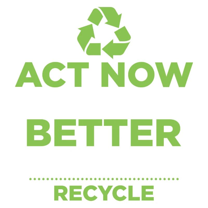 Act Now For A Better Tomorrow. Recycle Earth Day P