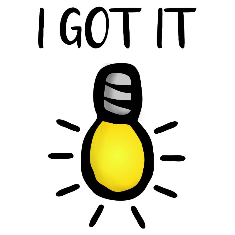 Light Bulb Understanding Enlightenment - I got it