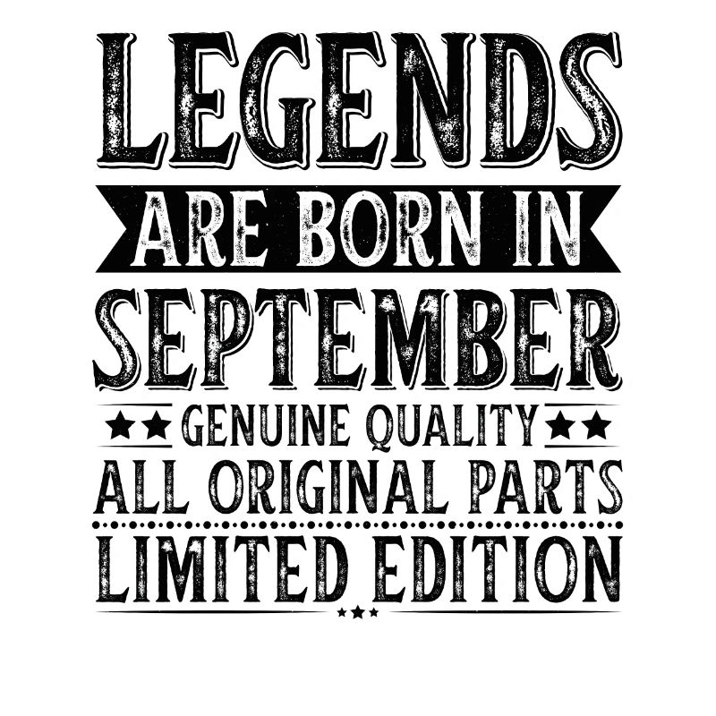 Légendes Septembre Anniversaire Année de construction Célébration