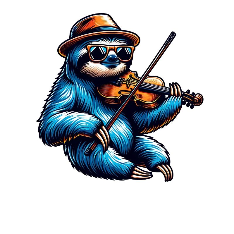 Cool Sloth Violinist Classical Music