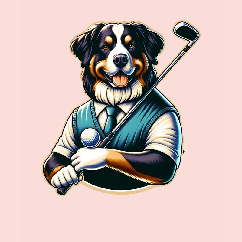 Drôle de bouvier bernois Golf Fun pour les golfeurs