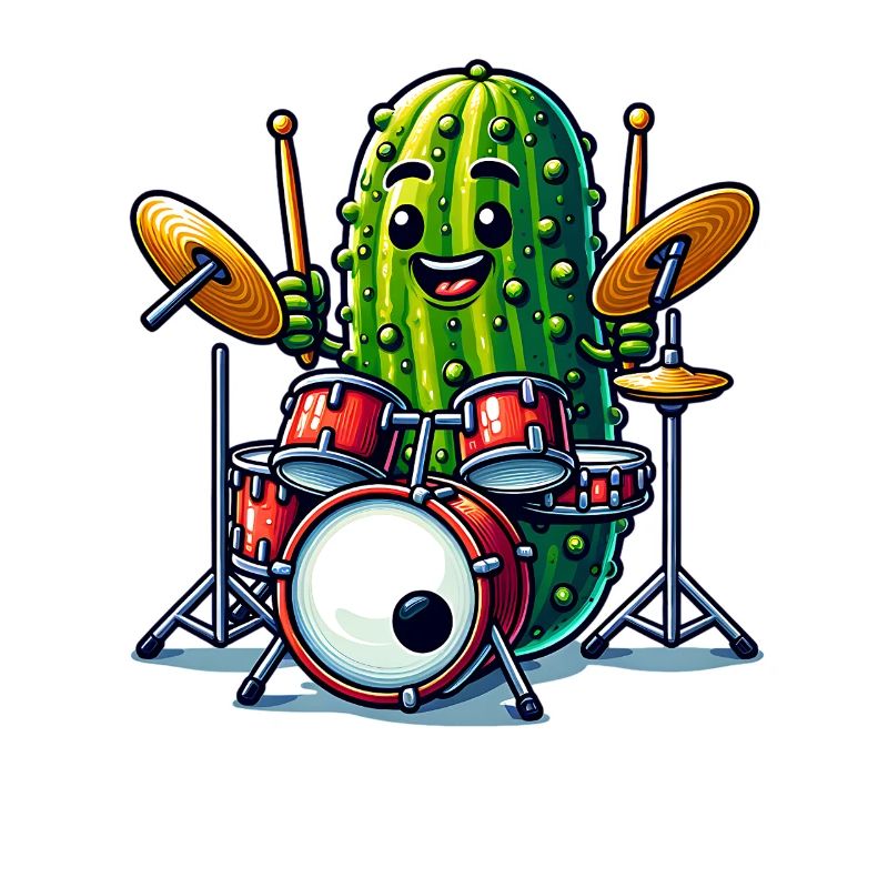 Drôle de concombre batteur Player Art