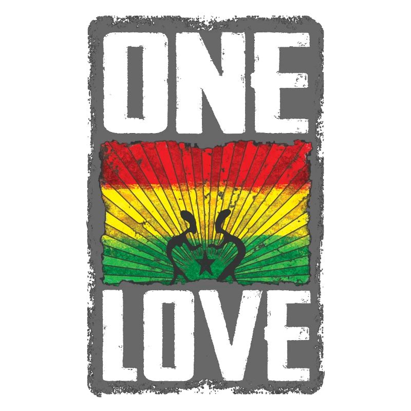 Conception du drapeau Reggae One Love