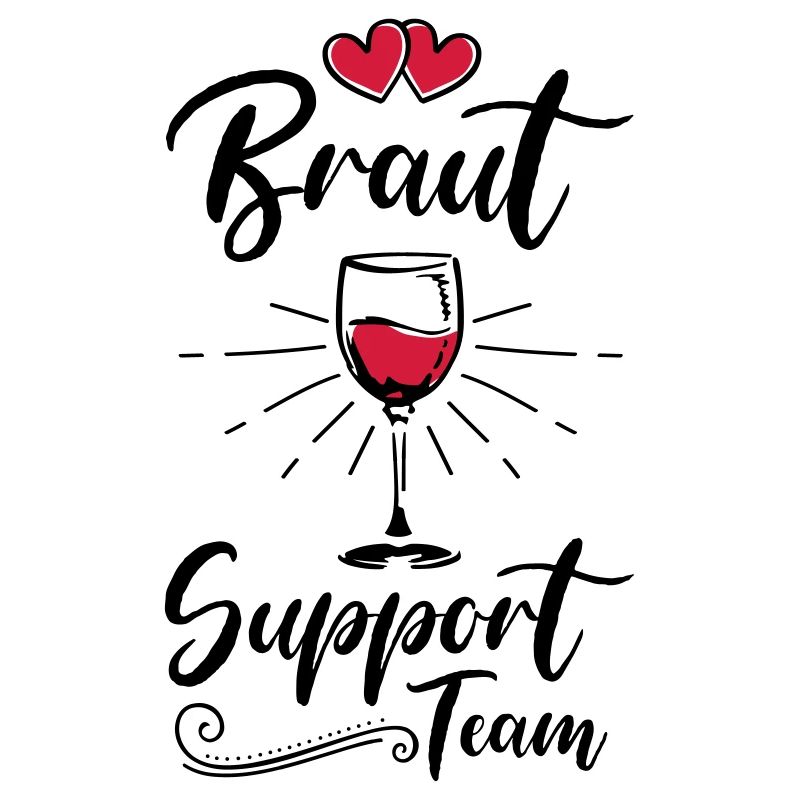 braut support team wein