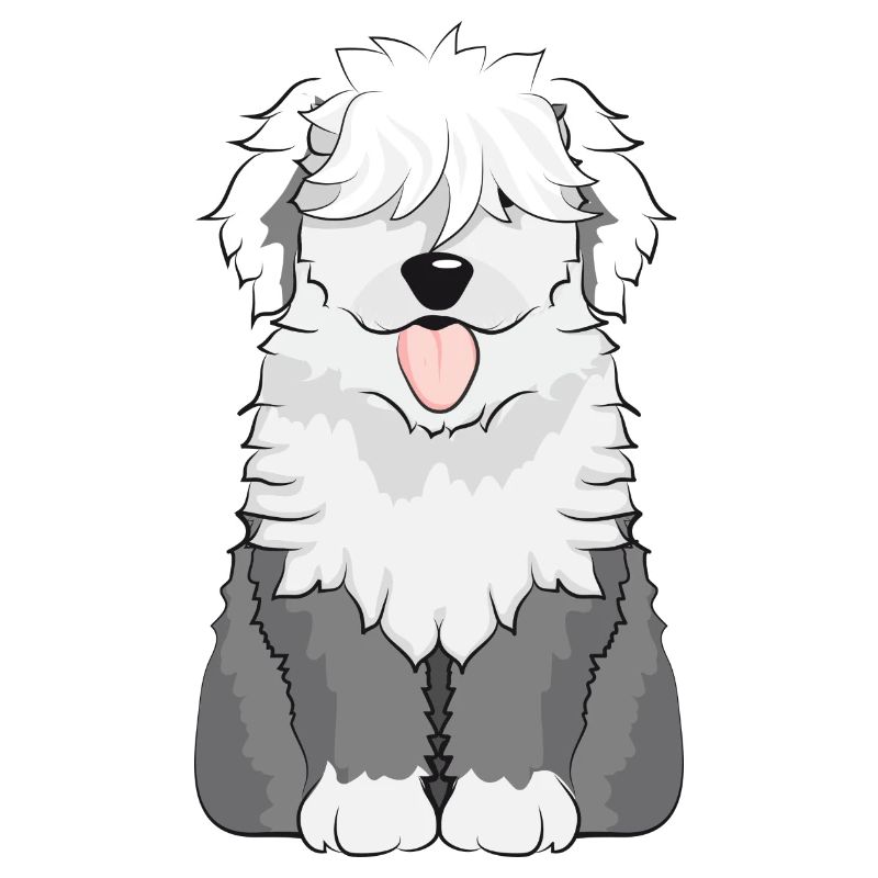adorable Bobtail Dog - plush German Shepherd