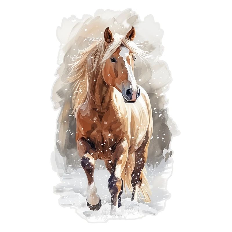 Pferd im Schnee