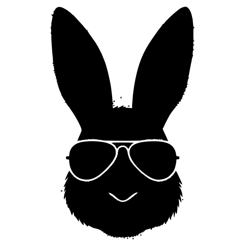Profil cool des lunettes de soleil en forme de lapin