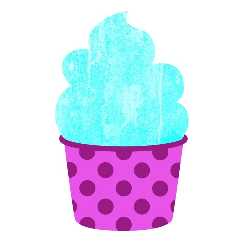 Eis Eiscreme Eiskrem Dots Punkte Softeis Sommer