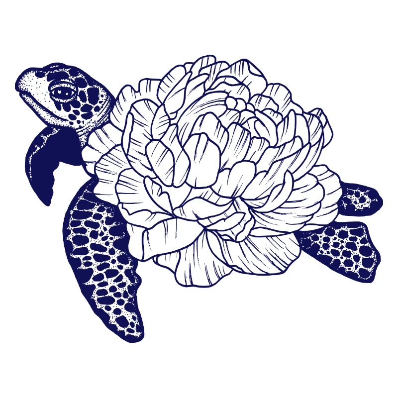 Turtle in rose shell