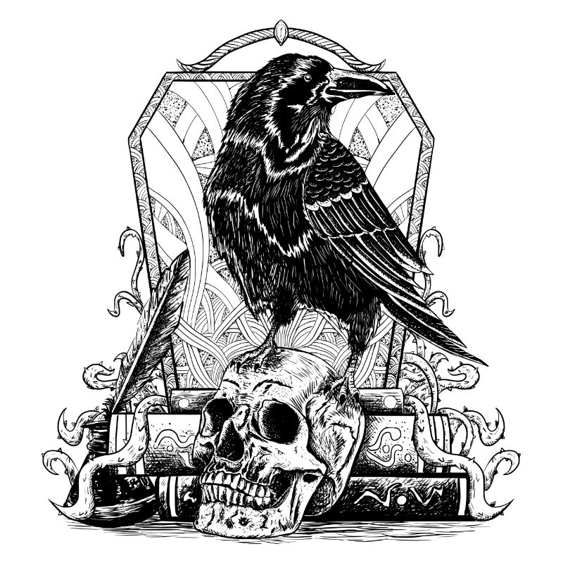 Raven B&W