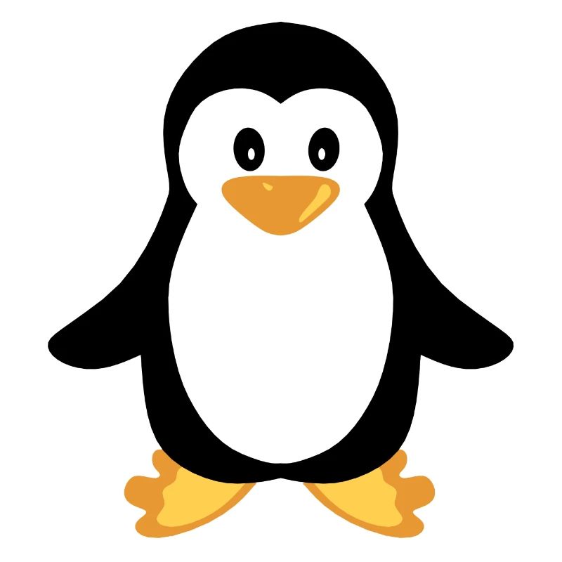 penguin drawing drole