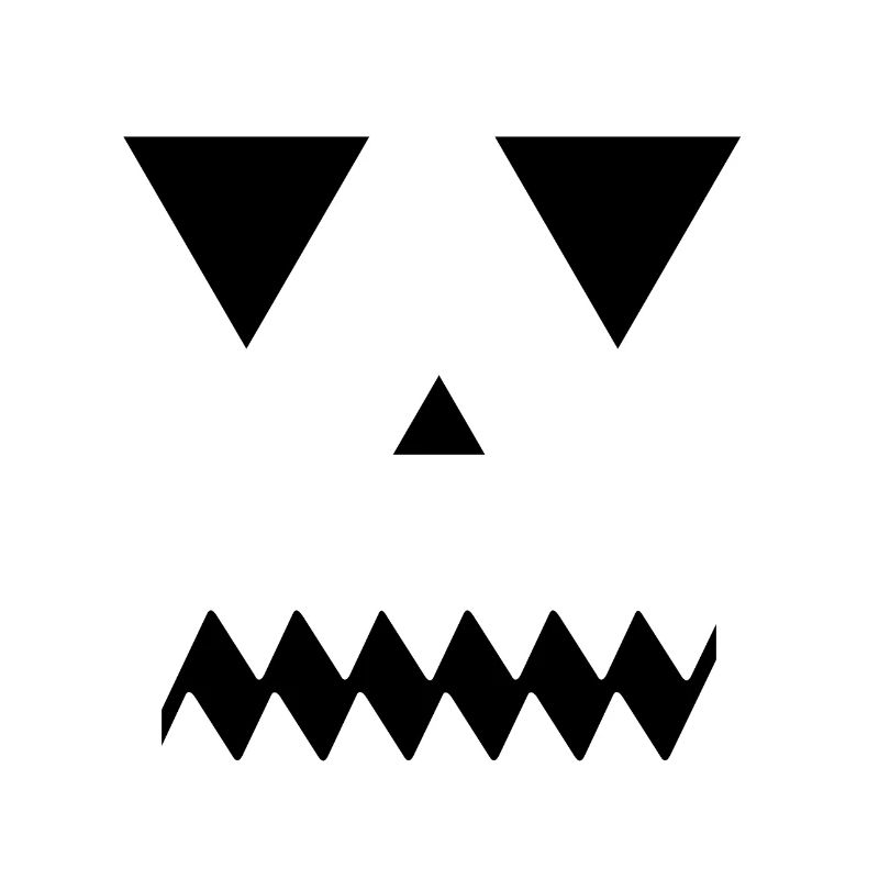 Terrifying pumpkin face