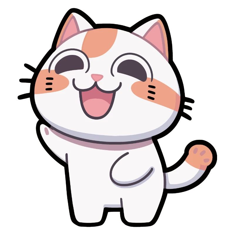 Glückliche Katze