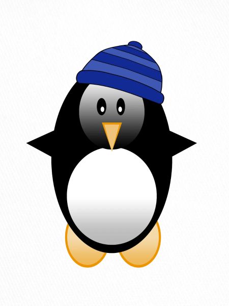 Pinguin mit Mütze