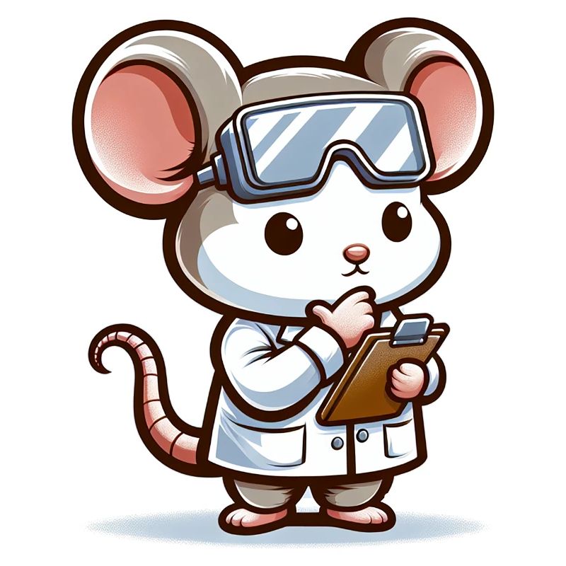 Cute Mouse Scientist