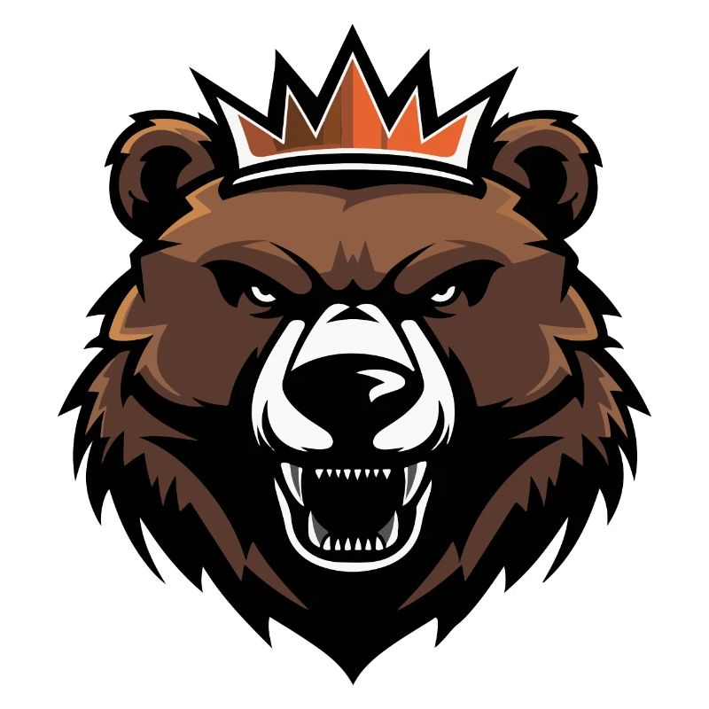 Bär Kopf Krone