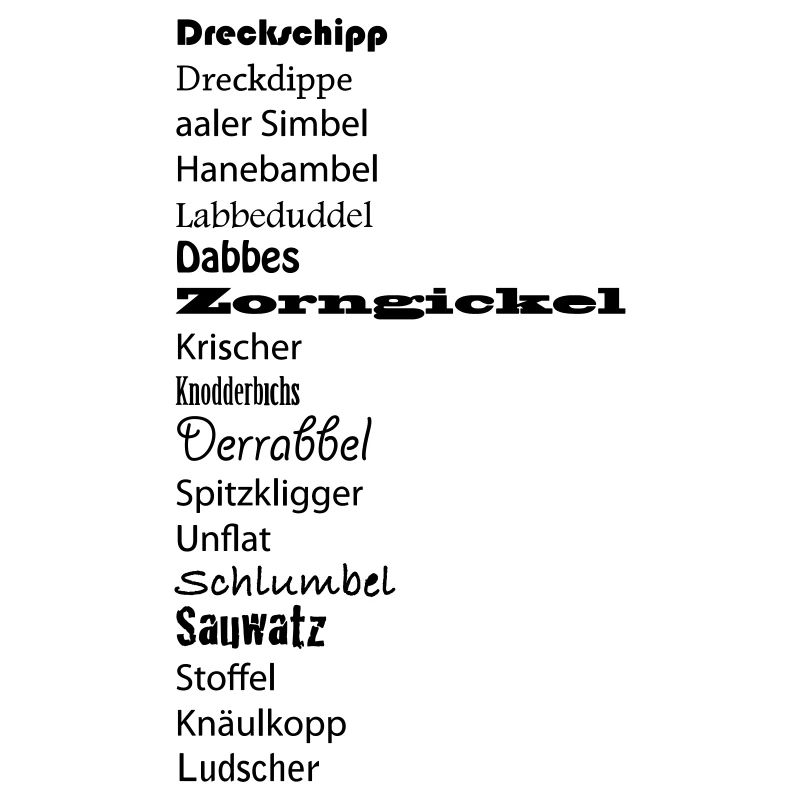Hessische Schimpfwörter