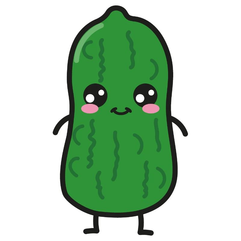 Cornichon acide Kawaii