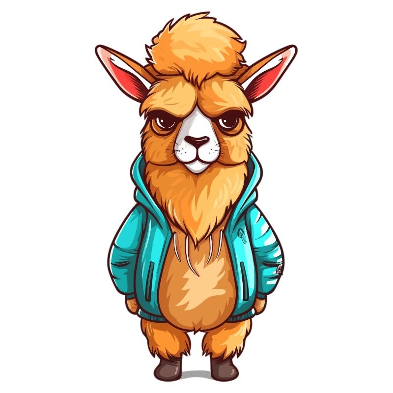 Grumpy llama