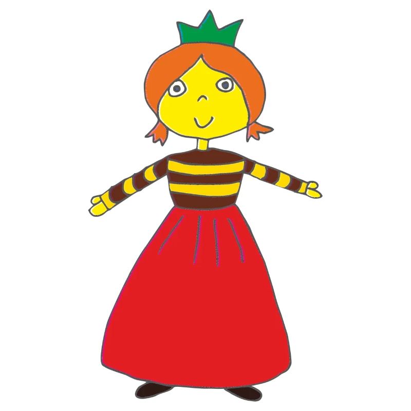 Petite princesse colorée