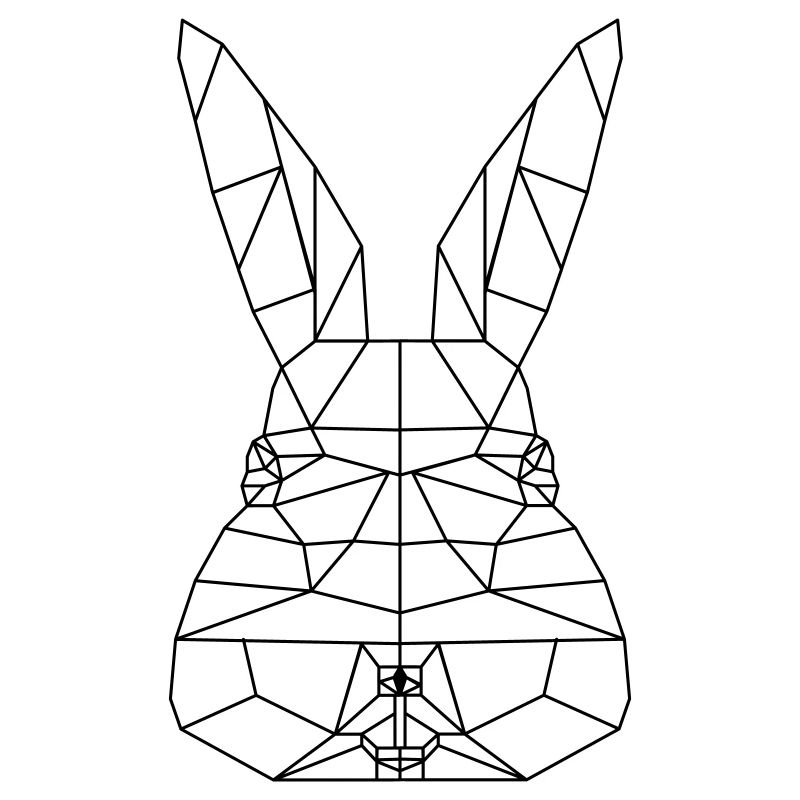 Easter Bunny Polygon