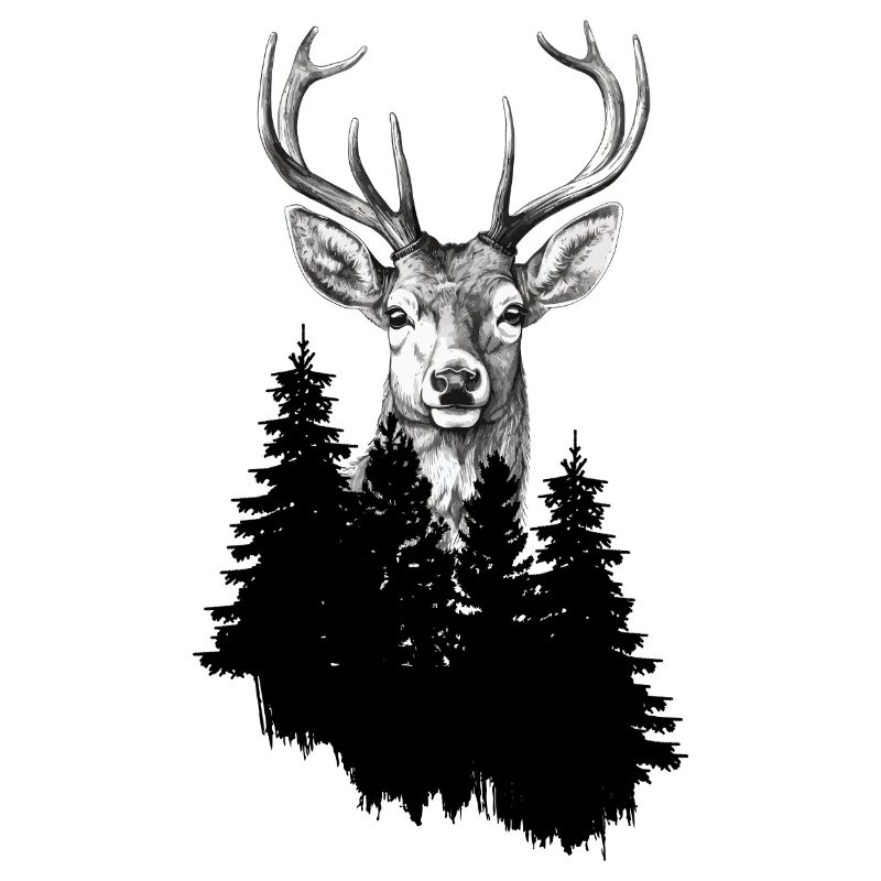 Jäger Bergsteiger Wanderer Hirsch