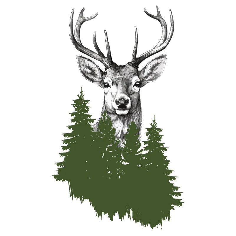 Jäger Bergsteiger Wanderer Hirsch