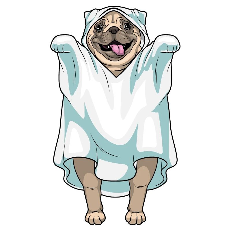 Mops Halloween Geist