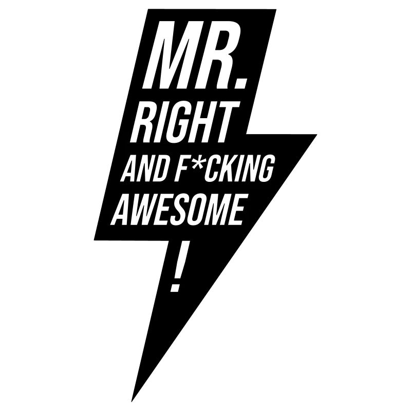Cadeau Mr Right Bachelor Design
