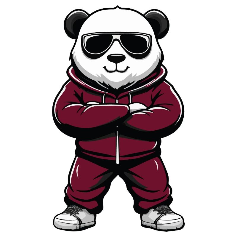 Bande dessinée cool panda